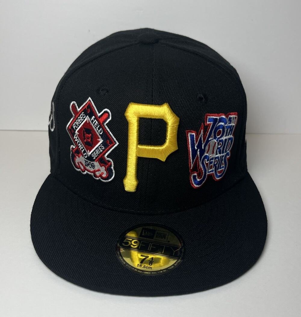New Era 59FIFTY Pittsburgh Pirates World Series Champions Fitted Hat 7 1/8 NWT